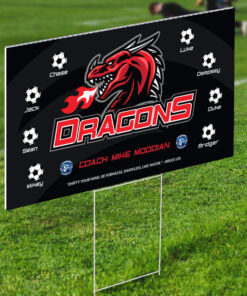 Custom AYSO Soccer Team Yard Sign