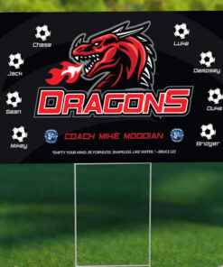 Custom Sports Soccer Team Yard Signs