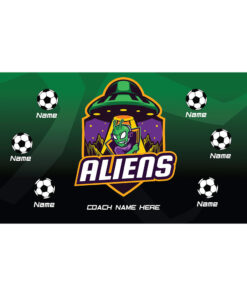 Aliens 2 AYSO custom soccer banner