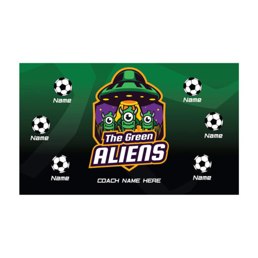 Aliens 3 AYSO custom soccer banner