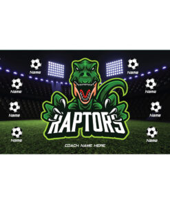 Raptors AYSO custom soccer banner