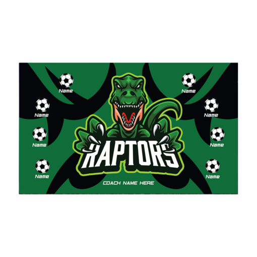 Raptors AYSO custom soccer banner