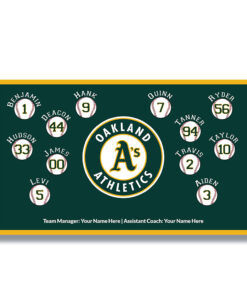 Oakland A's classic little league team banner