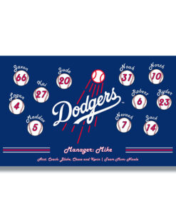 Los Angeles Dodgers Team Banner for Little League Baseball