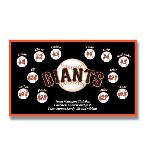 San Francisco Giants Classic little league team banner