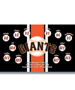 San Francisco Giants little league team banner - stripe