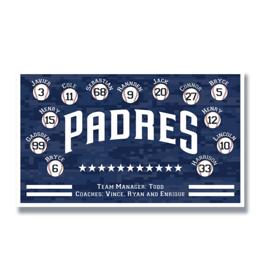 PADRES DIGITAL CAMO TEAM BANNER