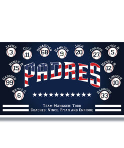 Padres 2 Team Banner USA