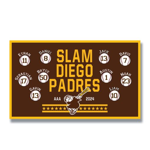 Slam Diego Padres little league baseball banner