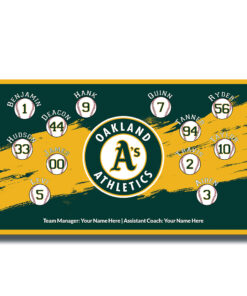 Oakland A's Distressed Little League Team Banner