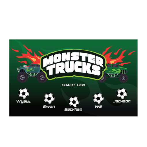 Monster Trucks 1 AYSO custom soccer banner