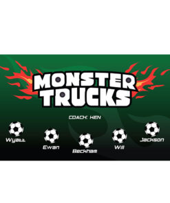 Monster Trucks 2 AYSO custom soccer banner