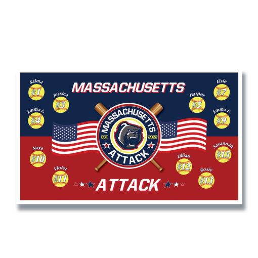 Massachusetts Attack Softball Team Banner