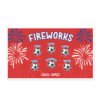 Fireworks Red AYSO custom soccer banner