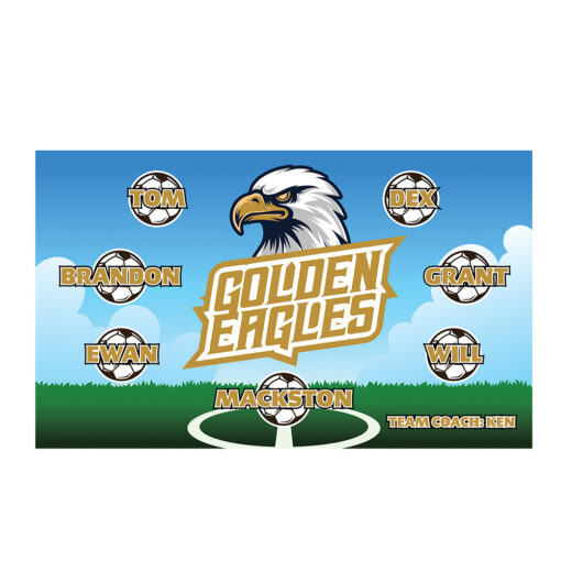 Golden Eagles 2 AYSO custom soccer banner