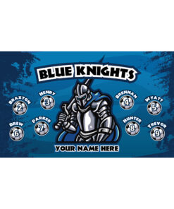 Blue Knights AYSO custom soccer banner