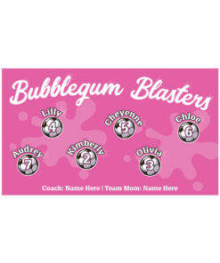 Bubblegum Blasters AYSO custom soccer banner