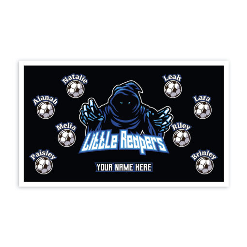 Little Reapers AYSO custom soccer banner