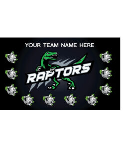 Raptors Black AYSO custom soccer banner