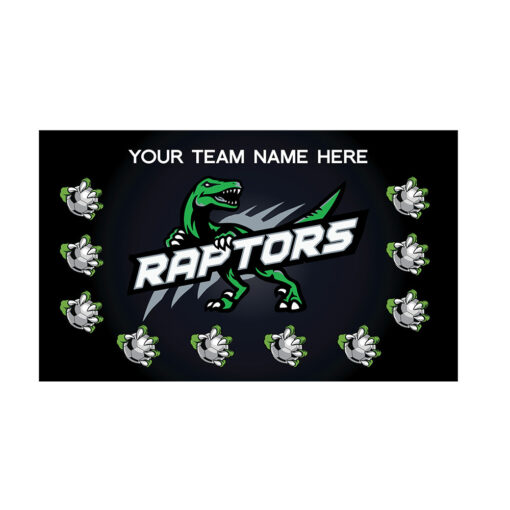 Raptors Black AYSO custom soccer banner