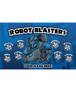 Robot Blasters AYSO custom soccer banner