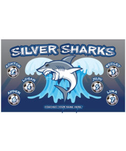 Silver Sharks AYSO custom soccer banner