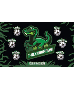 T-Rex Chompers AYSO custom soccer banner