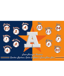 Houston Astros Custom Little League Team Banner