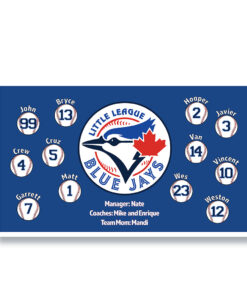 Toronto Blue Jays 5 Custom Classic Little League Banner