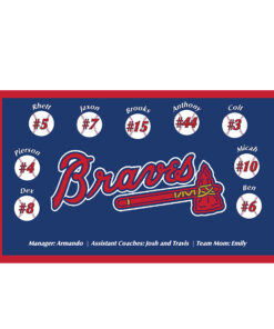 Atlanta Braves Custom Little League Banner