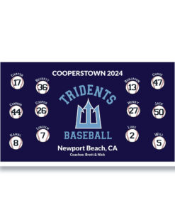 Cooperstown tournament custom baseball team banner