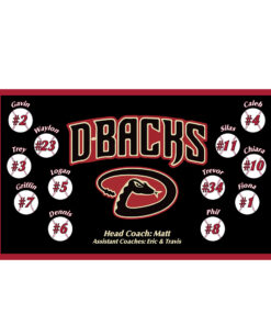 Dbacks Snake Custom Little League Team Banner