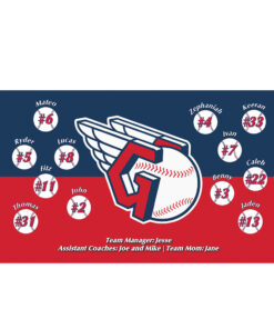 Guardians 1 Horizontal Custom Team Banner for Little League Baseball