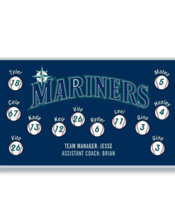 Mariners 1 Classic Custom Team Banner for Little League Baseball