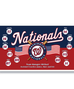 Nationals USA 1 Custom Team Banner for Little League Baseball