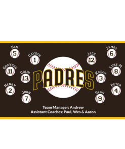 Padres little league baseball banner