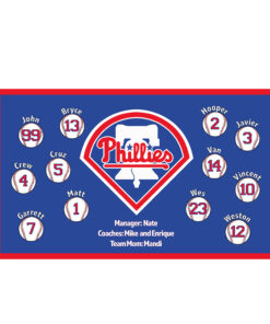 Philadelphia Phillies custom little league baseball banner