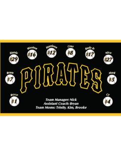 Pittsburgh Pirates custom little league baseball banner