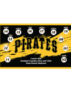 Pittsburgh Pirates custom little league baseball banner