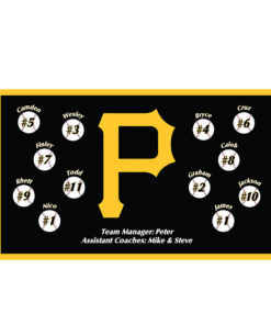 Pittsburgh Pirates 4 custom little league baseball banner