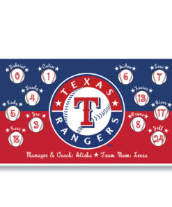 Texas Rangers custom little league baseball banner