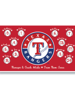 Texas Rangers custom little league baseball banner