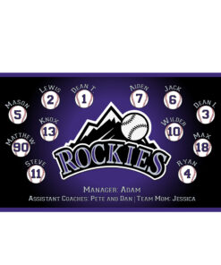 Colorado Rockies custom little league baseball banner