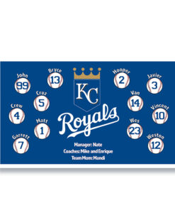 Kansas City Royals custom little league baseball banner