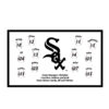 White Sox - White custom little league baseball banner