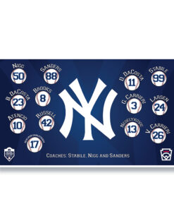 Yankees custom little league baseball banner