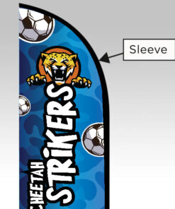 Alternative view of Custom Team Feather Flag (2-Sided) - 8 ft