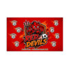 Red Devil 1 AYSO Soccer Banner Custom Design Sports Banner