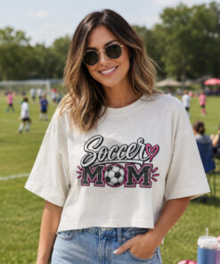 Soccer Mom 2 Womens cropped tee vintage white