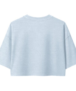 Soccer Mom 2 Womens cropped tee light washed denim
